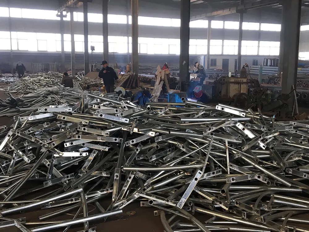 Lamp pole welding workshop